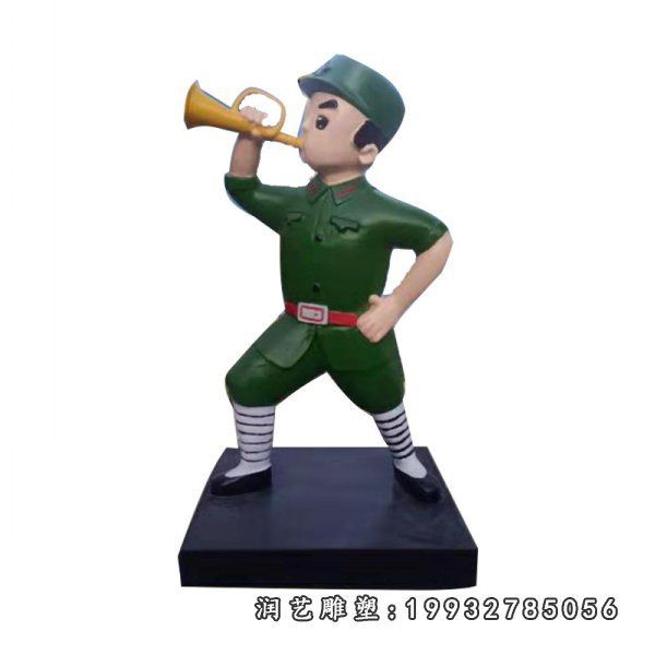玻璃钢红军人物雕塑 玻璃钢红军人物雕塑