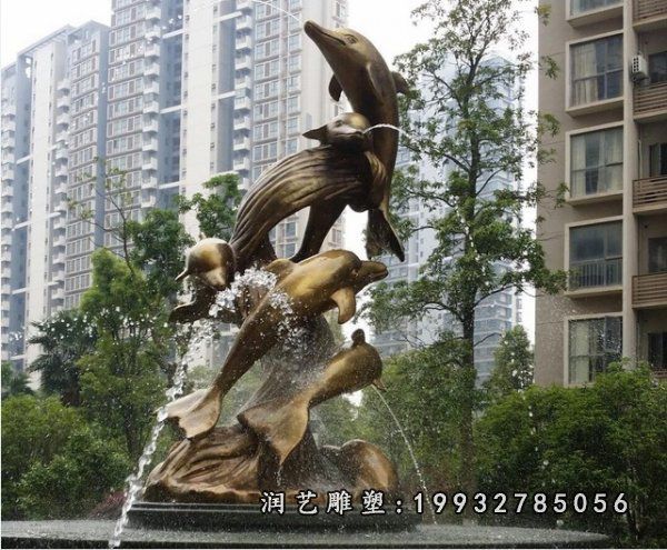 海豚动物铜雕 (7) 海豚动物铜雕 (7)