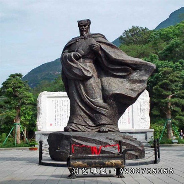 诸葛亮人物铜雕 诸葛亮人物铜雕
