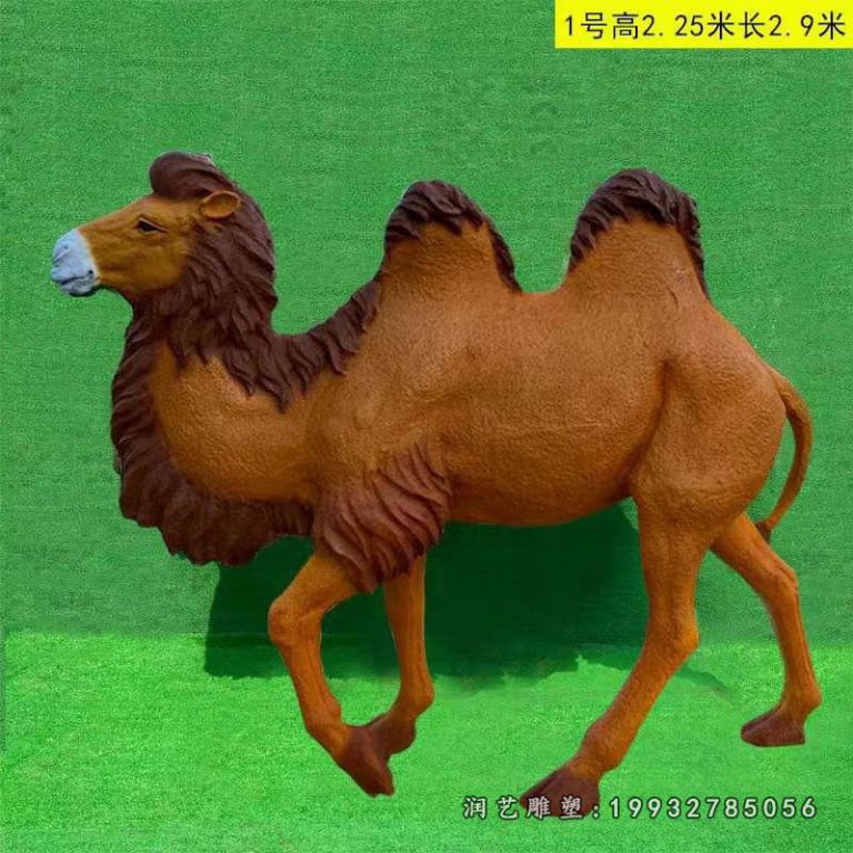 公园玻璃钢骆驼动物雕塑 (1) 公园玻璃钢骆驼动物雕塑 (1)