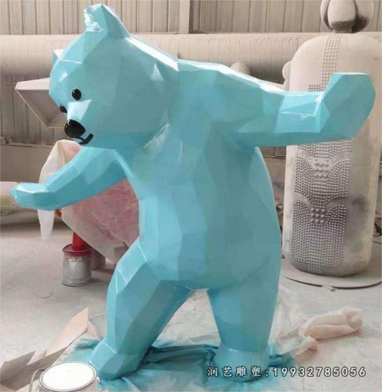 玻璃钢几何熊雕塑 (1) 玻璃钢几何熊雕塑 (1)
