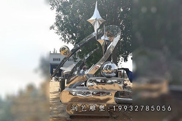 学校不锈钢书籍景观雕塑