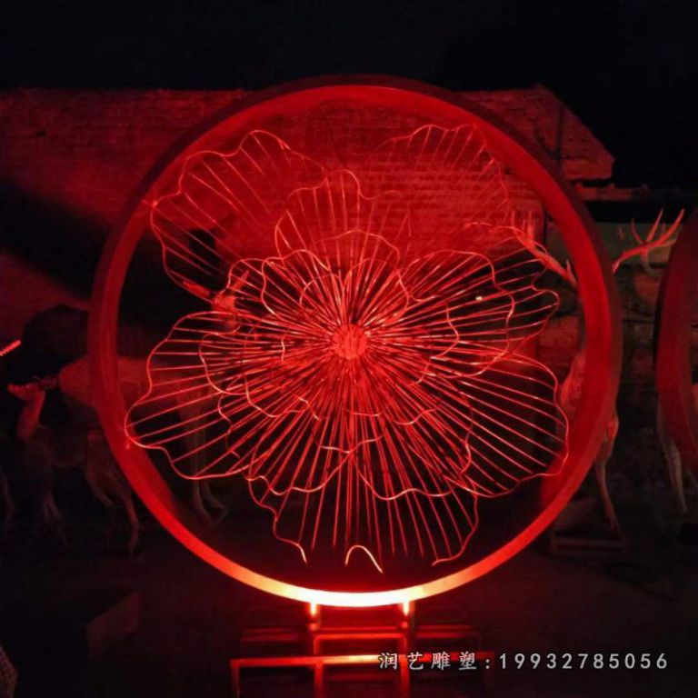 学校不锈钢圆环景观雕塑