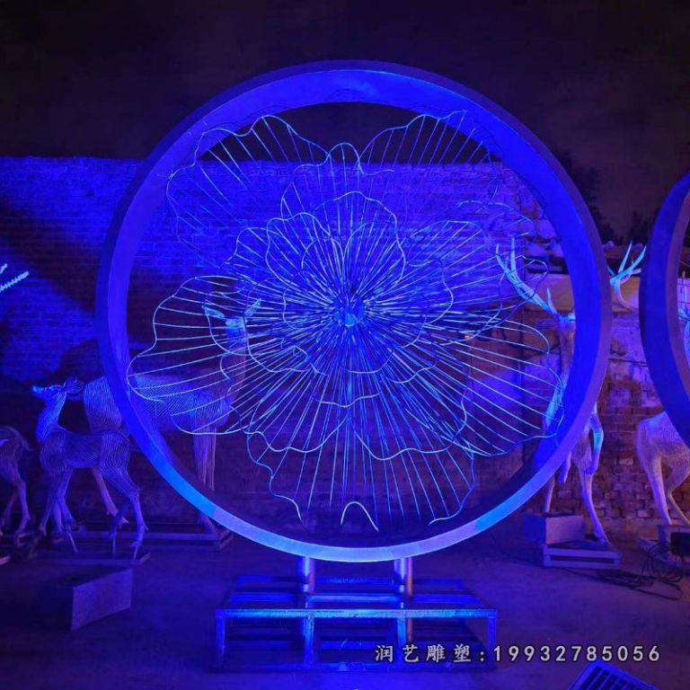 不锈钢圆环灯光 (1)