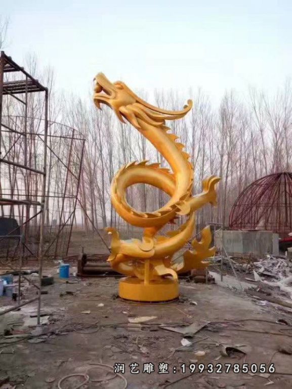 商业街龙动物龙铜雕