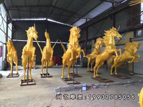 阿波罗战车铜雕  (10)