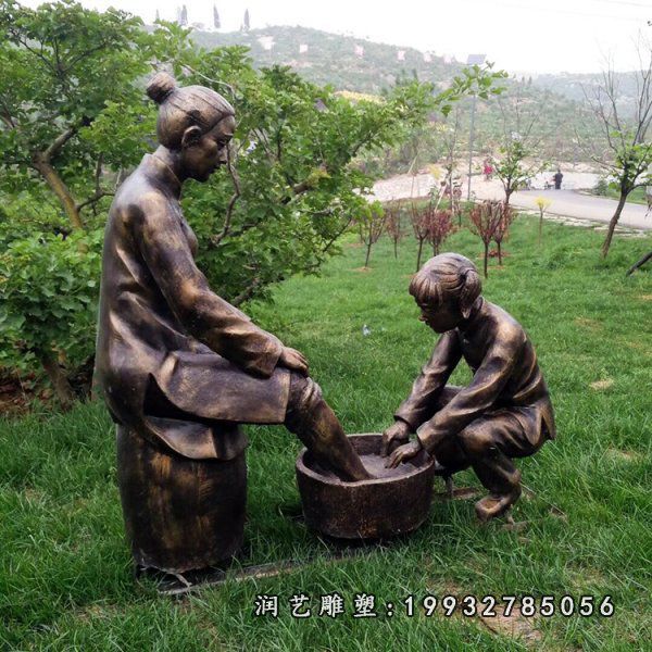孝顺铜雕 (23)