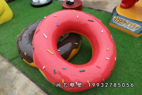 公园甜甜圈玻璃钢景观雕塑  (17)