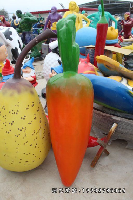 玻璃钢胡萝卜雕塑  (6)