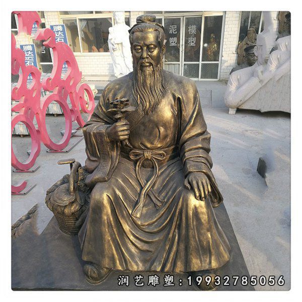 景区人物孙思邈铜雕