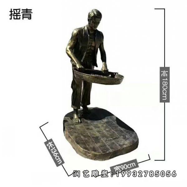 茶文化铜雕塑 (24)