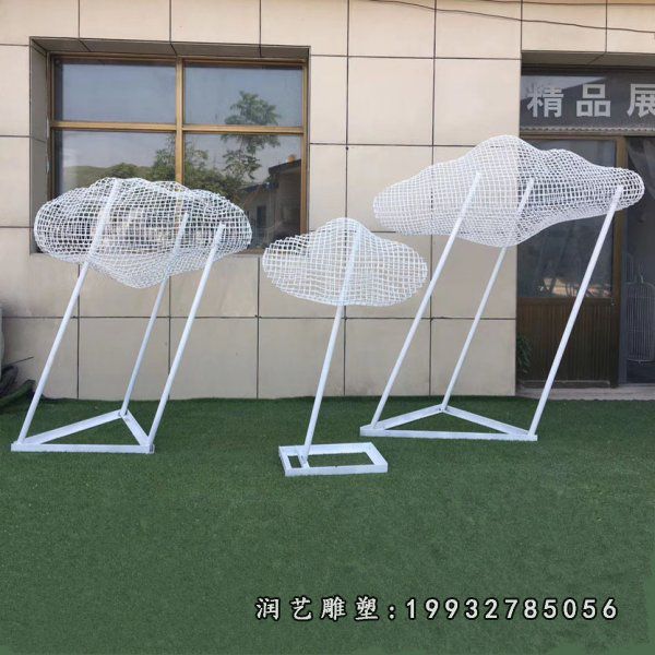 不锈钢云朵雕塑  (20)