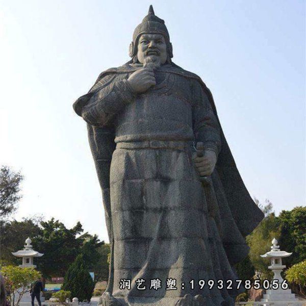 商场戚继光人物石雕