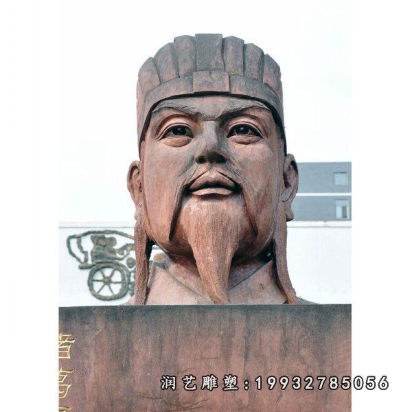 游乐场诸葛亮人物石雕