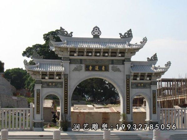 小区牌坊石雕