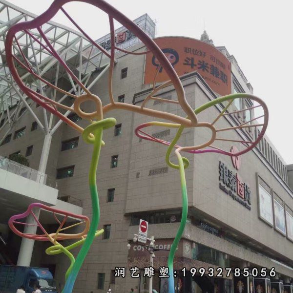 不锈钢荷叶雕塑 (66)