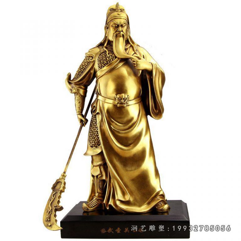 城市关公人物铜雕