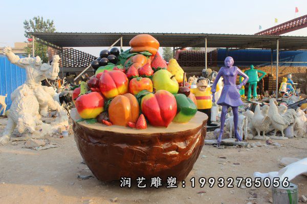 玻璃钢果篮雕塑 (45)