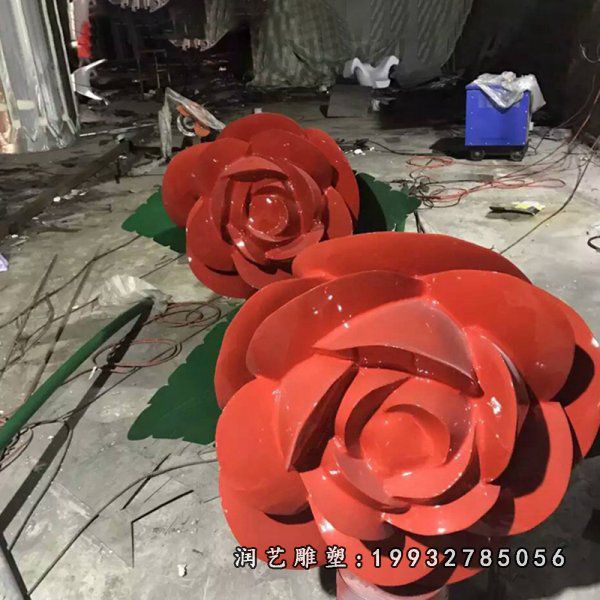 花园不锈钢花景观雕塑