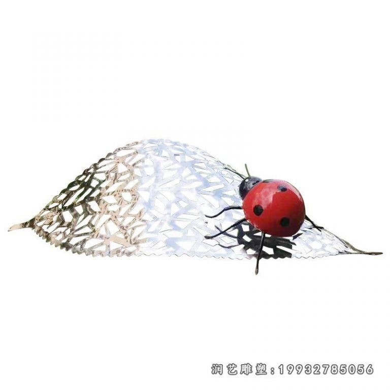 不锈钢瓢虫雕塑  (4)