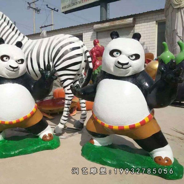 功夫熊猫玻璃钢雕塑  (52)