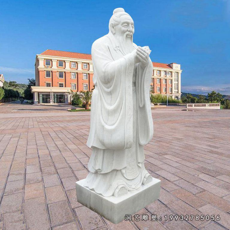 学校孔子人物石雕
