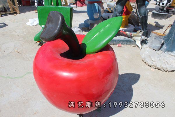 玻璃钢苹果雕塑  (32)