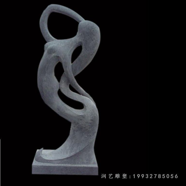 抽象美女石雕，公园景观石雕 (2)