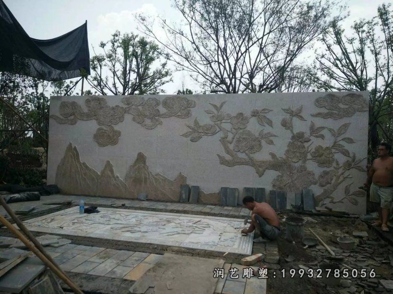 广场壁画景观石雕