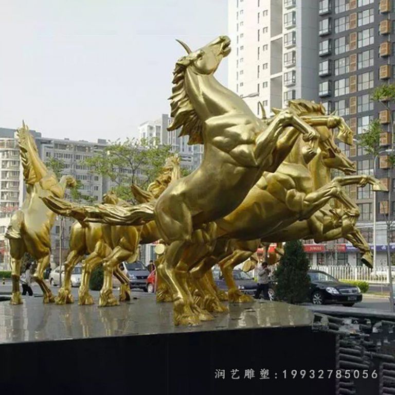 八匹马铜雕，阿波罗铜雕 (2)