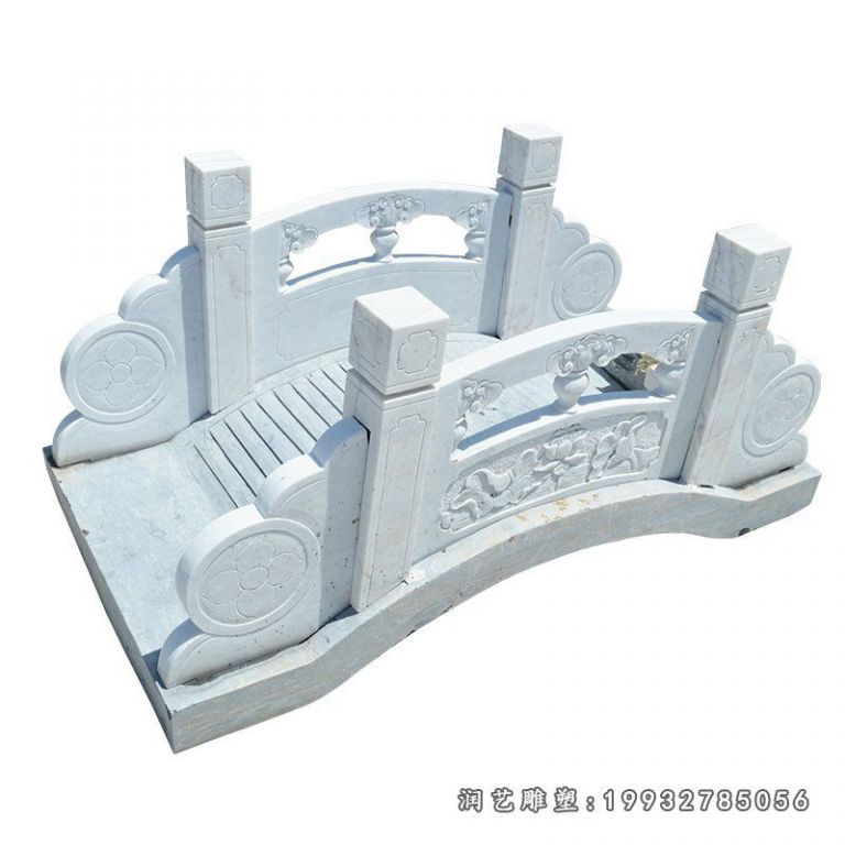 石桥雕塑，大理石景观小桥