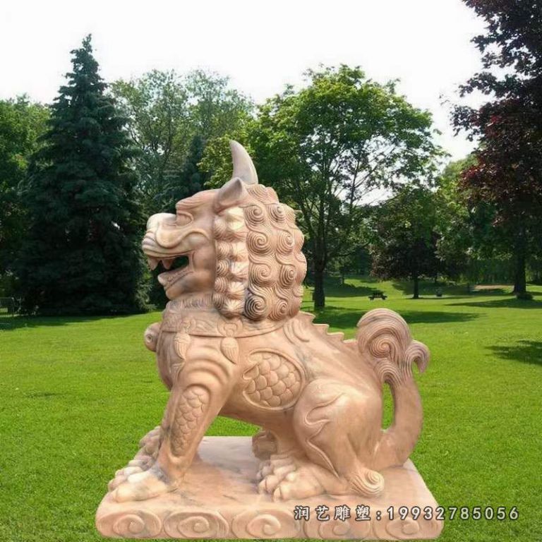 商业街独角兽动物石雕