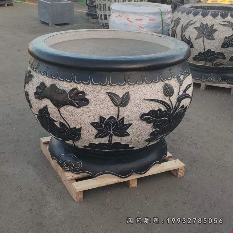 景区鱼缸石雕