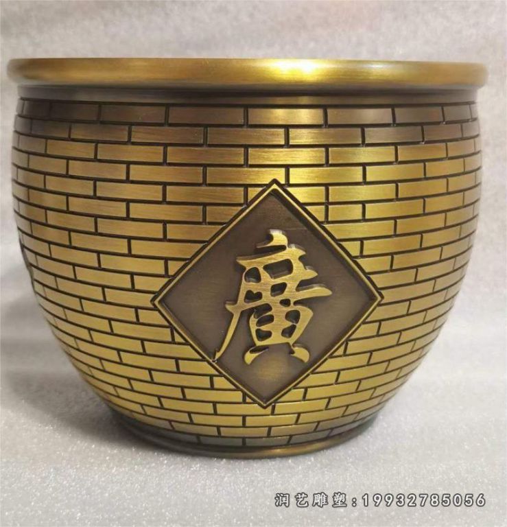 铜雕水缸 (8)