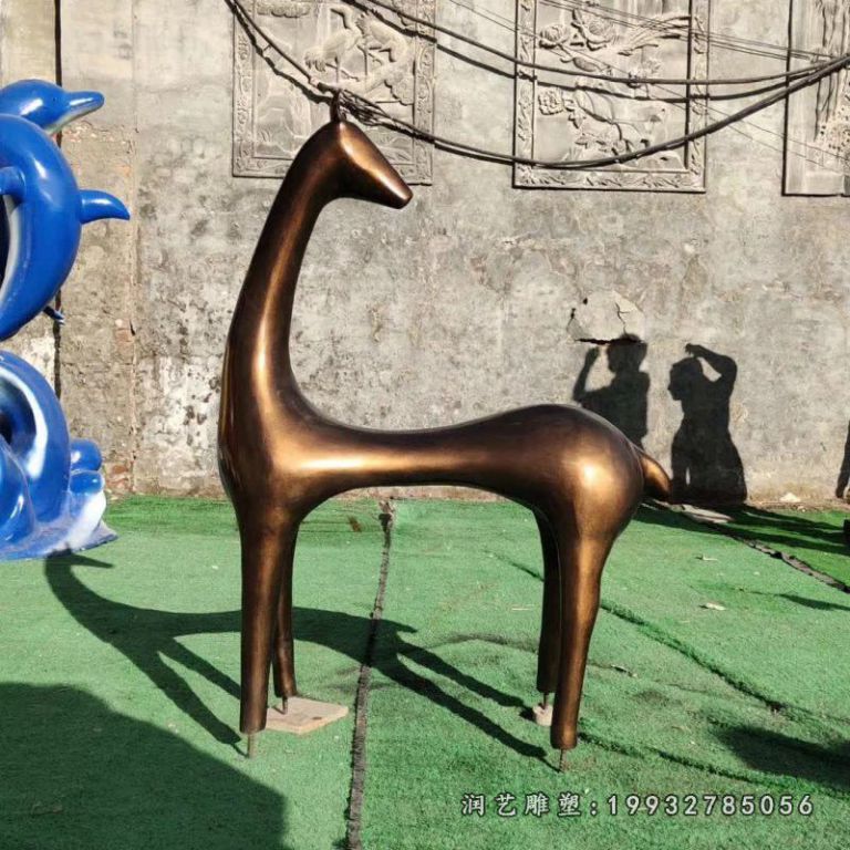 公司动物羊铜雕