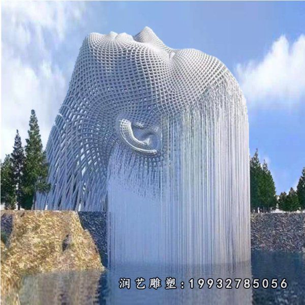 不锈钢抽象人物雕塑