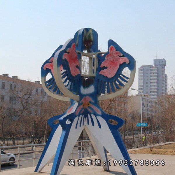 不锈钢风筝景观雕塑
