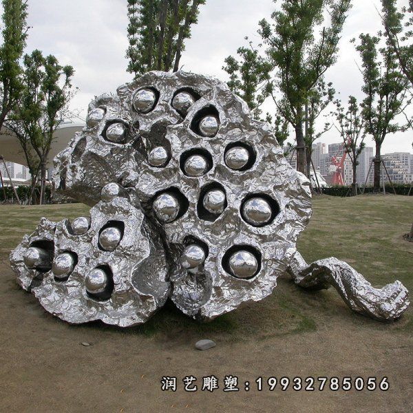 不锈钢莲蓬雕塑