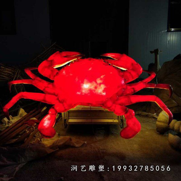 玻璃钢螃蟹雕塑