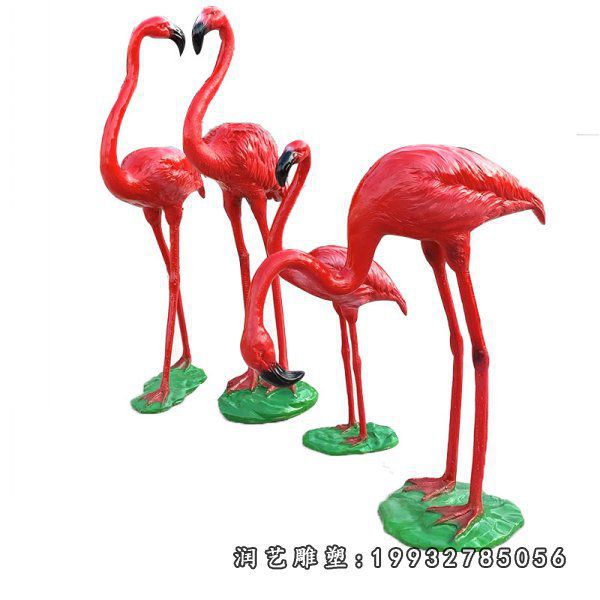 玻璃钢火烈鸟雕塑