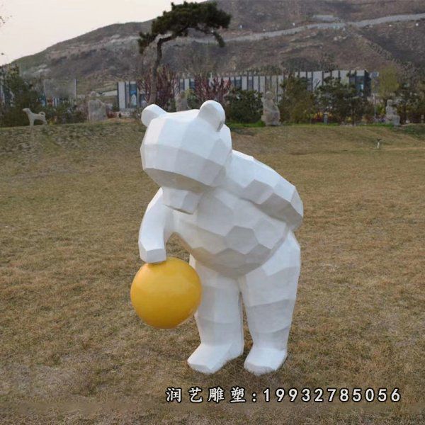玻璃钢熊动物雕塑