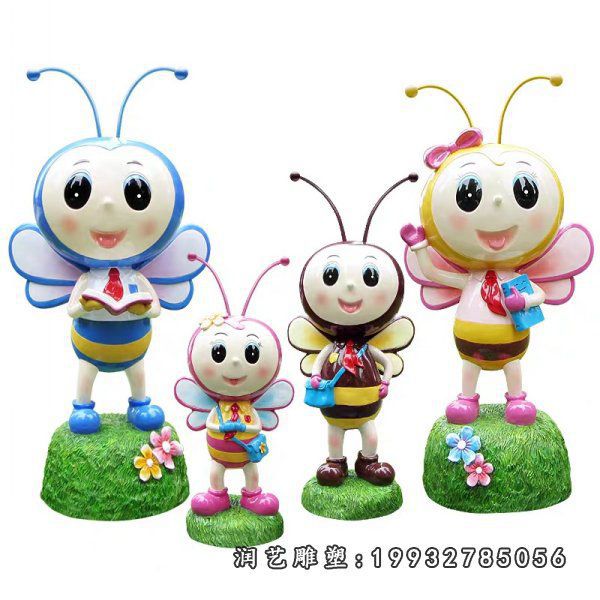 玻璃钢卡通蜜蜂雕塑