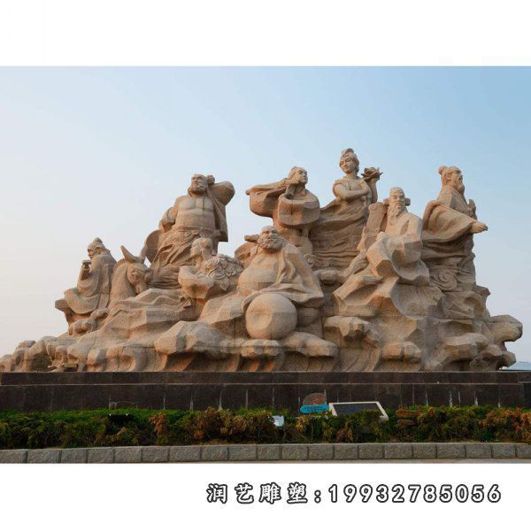 大理石八仙过海雕塑