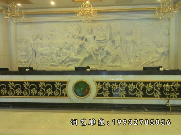 大理石人物浮雕雕塑