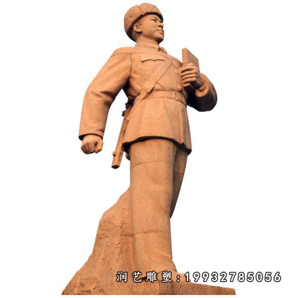 大理石雷锋雕塑