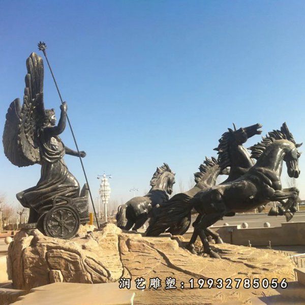铜雕阿波罗战车