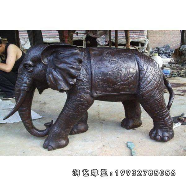 大象动物铜雕