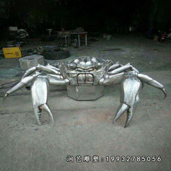 不锈钢螃蟹雕塑