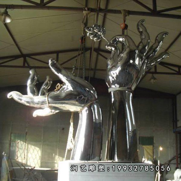 不锈钢广场手雕塑