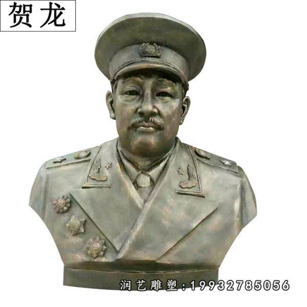 伟人贺龙铜雕